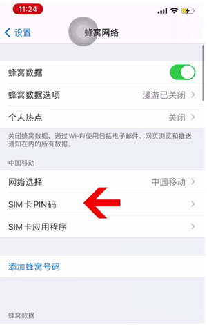 大茂镇苹果14维修网分享如何给iPhone14的SIM卡设置密码 