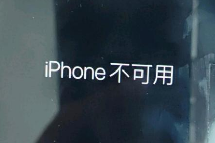 大茂镇苹果服务网点分享锁屏界面显示“iPhone 不可用”如何解决 