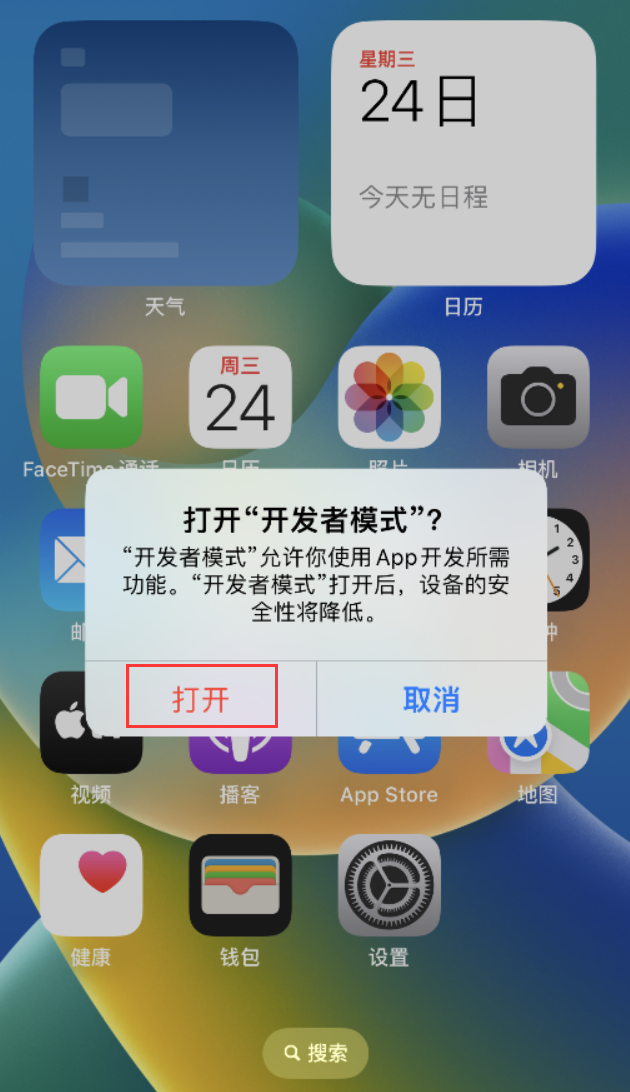 大茂镇苹果手机维修分享如何打开开发者模式 